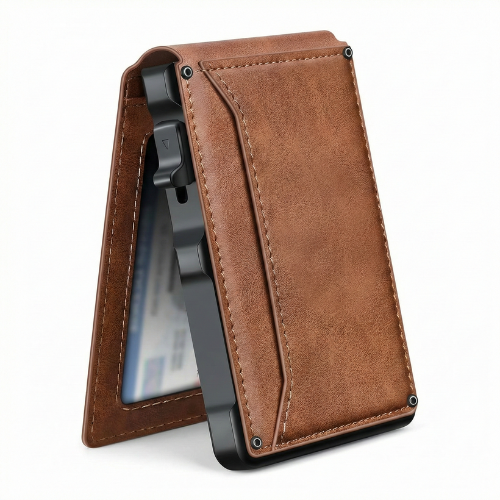 Billetera de Cuero Delgada con Protección RFID