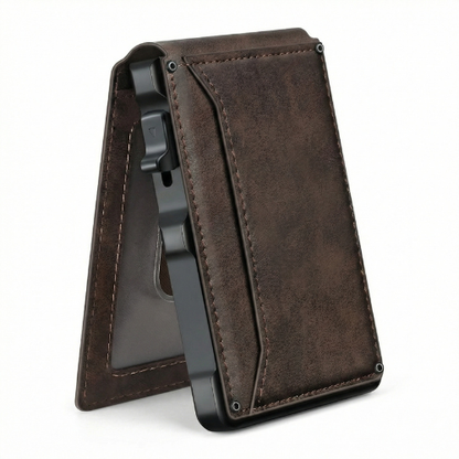 Billetera de Cuero Delgada con Protección RFID