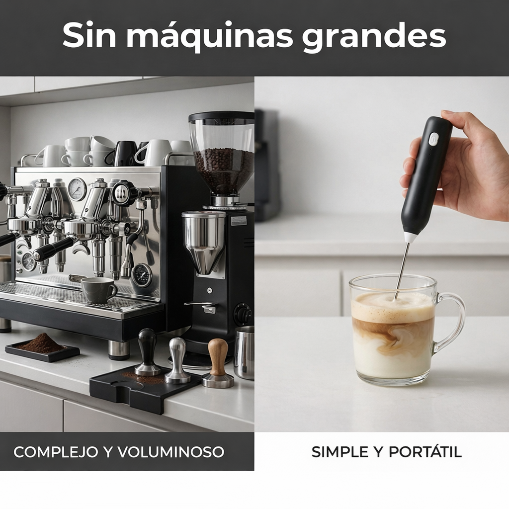 Spinza — Mixer de Mano Recargable USB 2 en 1 con Doble Batidor