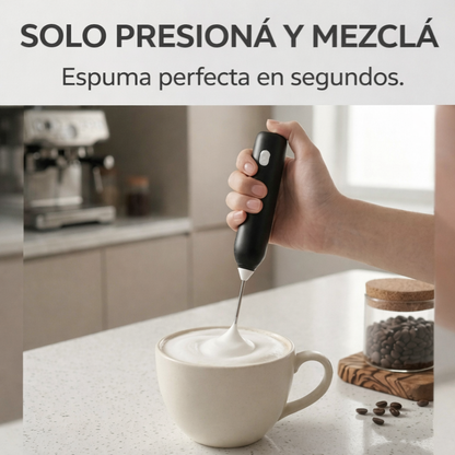 Spinza — Mixer de Mano Recargable USB 2 en 1 con Doble Batidor