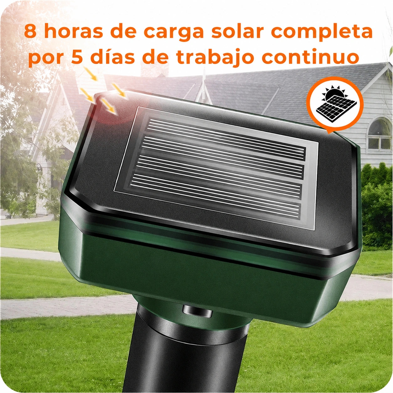 SolarShield™ – Repelente Ultrasónico Solar Automático para Plagas y Roedores