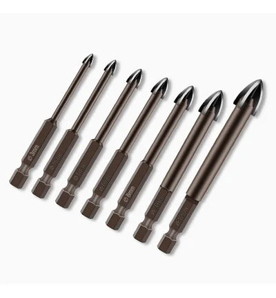 TitanBit Brocas Universales para Vidrio, Metal, Madera, Concreto y Más [Pagás 3 y Llevás 7]