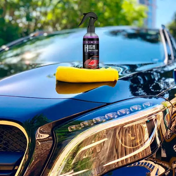 Cristalizador Cerámico de Autos 3 en 1: Lavado en Seco, Brillo Espejo y Protección UV + Kit de Regalo
