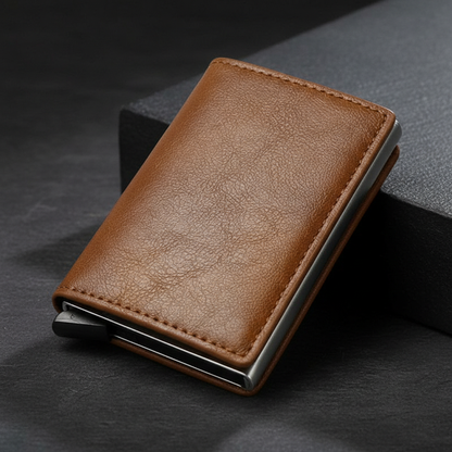 Billetera Automática Slim con Protección RFID y Eyectora de Tarjetas - Axis Bold