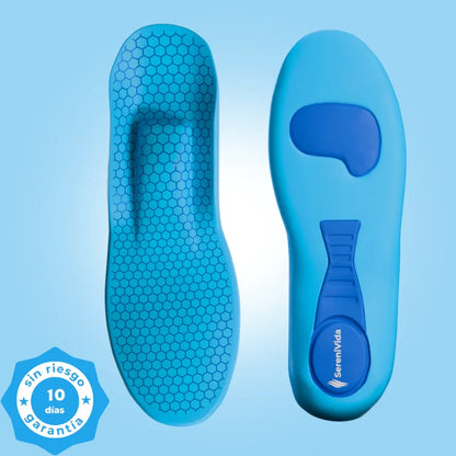 StepFlow - Plantillas de Gel para Calzado con Alivio de Impacto y Soporte de Arco